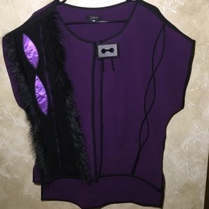 Jaskar Sweater Cardigan With Faux Fur